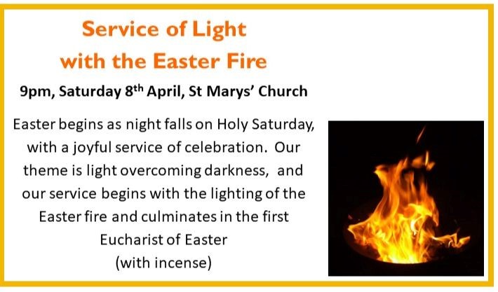 Service of light and Easter Fire